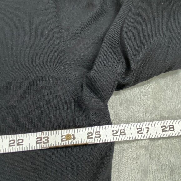 Mitchells Polo Sweater Mens 2XL Black Wool & Cashmere Silk Comfort Long Sleeve - Picture 6 of 9